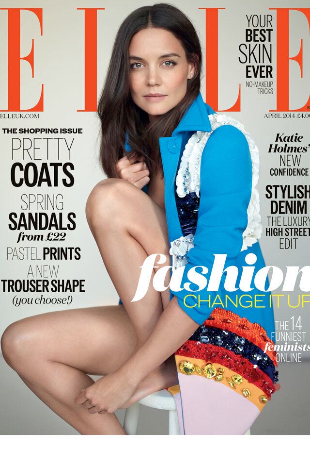 Katie Holmes Is Pretty In Prada Coat For Elle's April Cover | HuffPost UK  Style