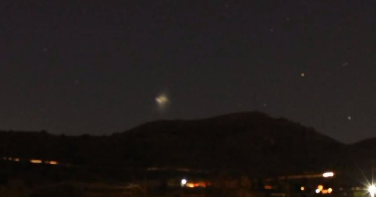 Glowing Ufo Caught 'taking Off' From Mountain In Mexico 