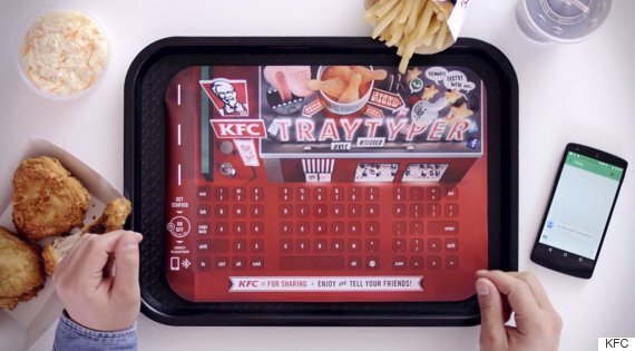 keyboard food tray