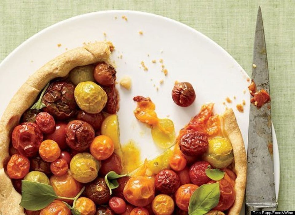 Cherry Tomato Tart With Basil