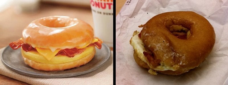 Your donut breakfast sandwich.