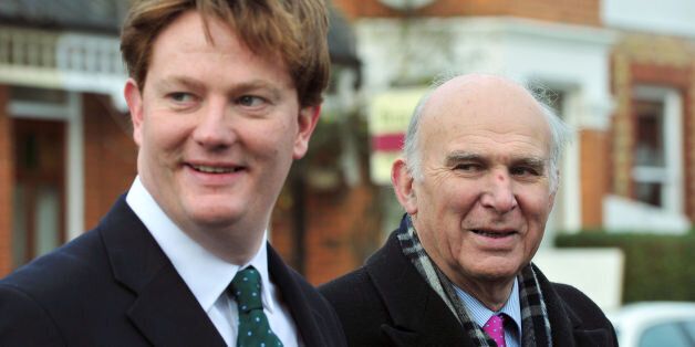 Chief Secretary to the Treasury Danny Alexander (left) and Business Secretary Vince Cable as the Liberal Democrats campaign in Hornsey, north London.