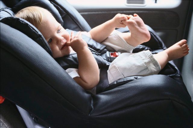 Infant Sitting in Car Seat