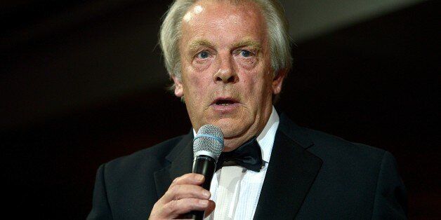 PFA Chief Executive Gordon Taylor makes a speech during the PFA Player of the Year Awards 2014, at the Grosvenor House Hotel. London.