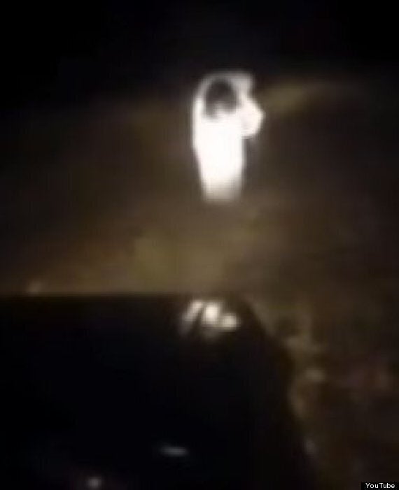 Ghost Charges At Car In Terrifying Mobile Phone Footage | HuffPost UK News