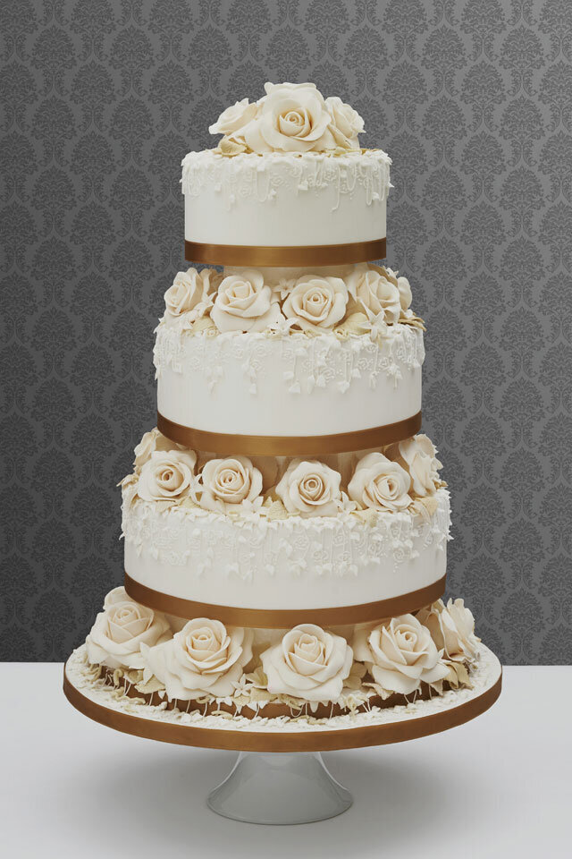 50 Cute Vintage Style Cake Delight Ideas : 1970s Wilton Wedding Cake
