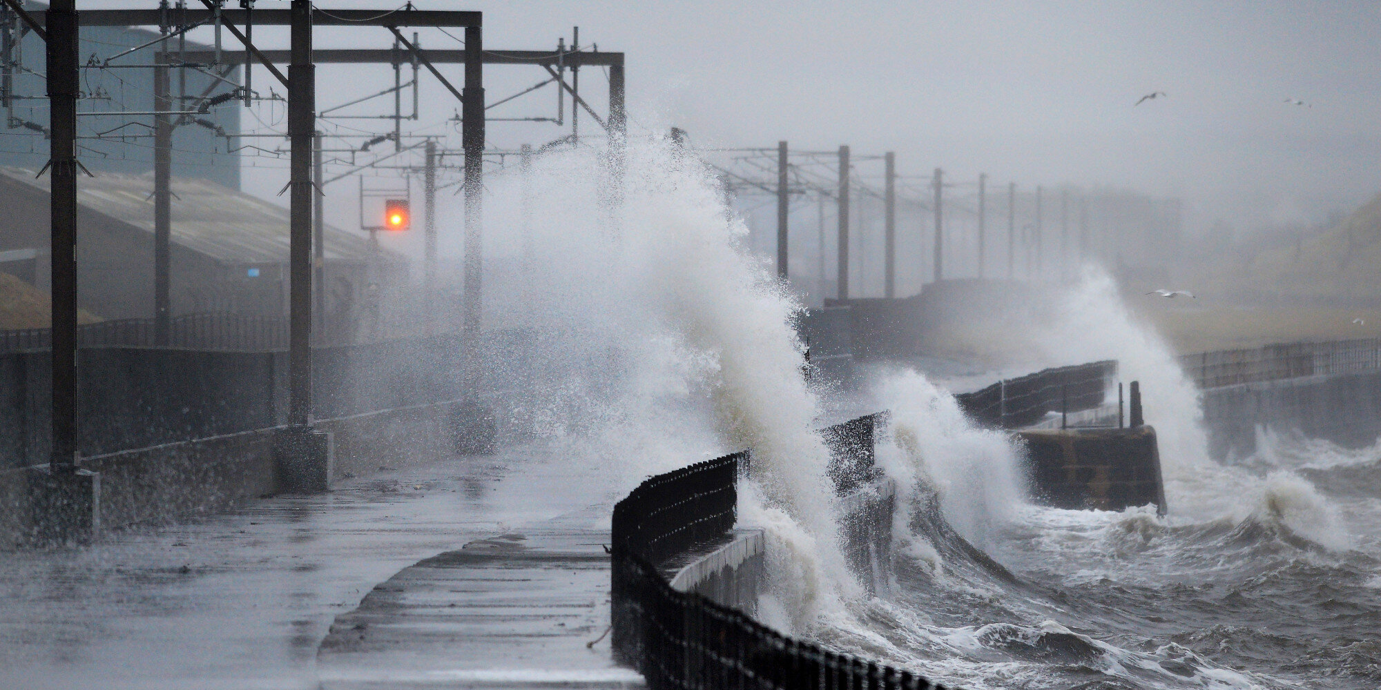 Record-Breaking Winds Batter Britain As Thousands Of Homes Remain ...