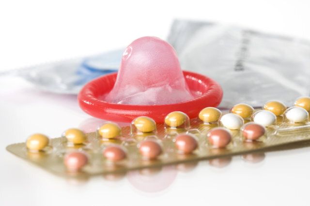 condom and birth control pills.....