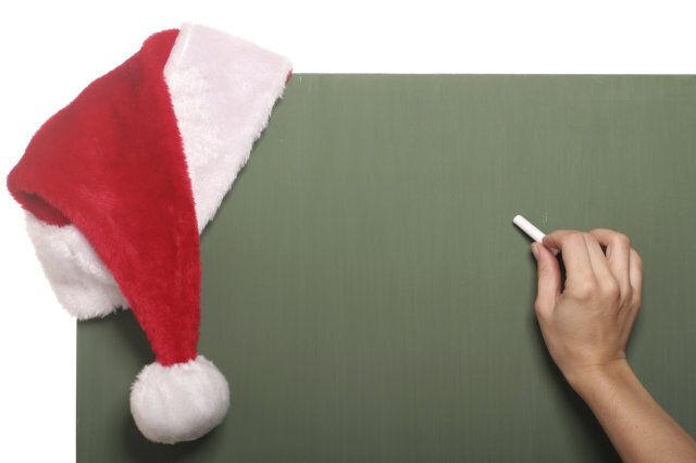 Santa hat on BlackboardSome other related images: