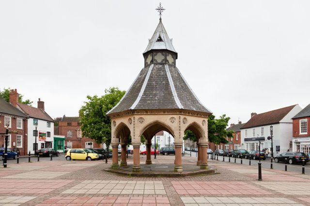 Market Cross at Bingham in Nottinghamshire, England