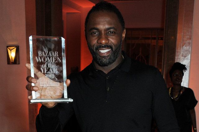 LONDON, ENGLAND - NOVEMBER 05: Idris Elba, winner of the Man of the Year award, attends the Harper's Bazaar Women of the Year awards at Claridge's Hotel on November 5, 2013 in London, England. (Photo by David M. Benett/Getty Images)
