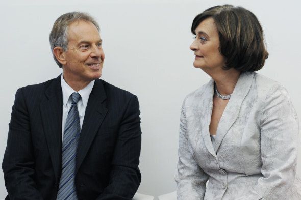 Tony and Cherie Blair (right) at the British Heart Foundation Mending Broken Hearts Reception in London, where they both spoke in support of the heart charity.