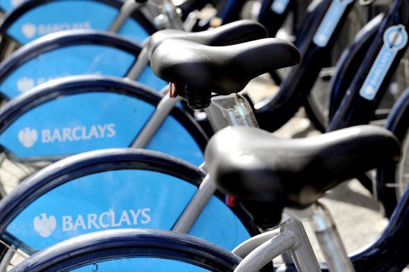 File photo dated 29/04/13 of a rack of Boris bikes as staff who work on London's bike hire scheme are to be balloted for strikes in a row over pay and conditions.