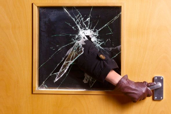 Criminal breaking an entering home office
