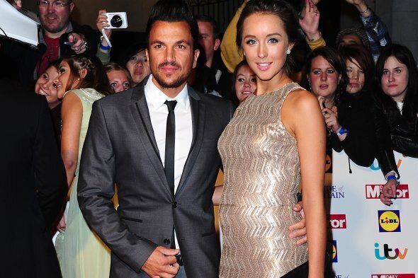 Peter Andre and Emily MacDonagh arriving at the 2013 Pride of Britain awards at Grosvenor House, London.