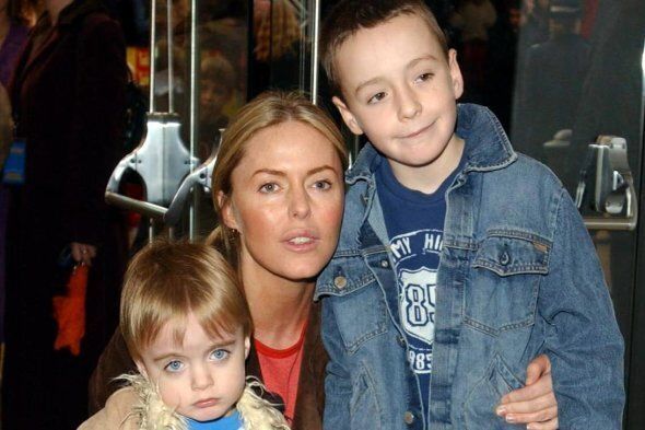 Patsy Kensit and her two sons, Lennon (left) and James arrives for the celebrity film premiere of Harry Potter and the Chamber of Secrets at the Odeon Leicester Square in London's West End.