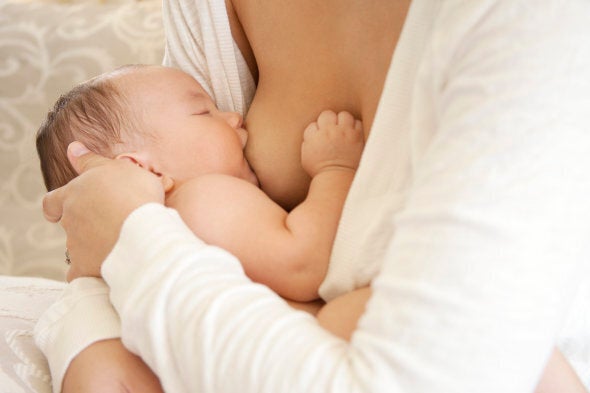 baby being breast fed