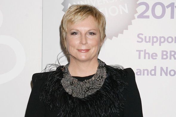 Jennifer Saunders arrives at the Music Industry Awards at the Grosvenor House Hotel in London