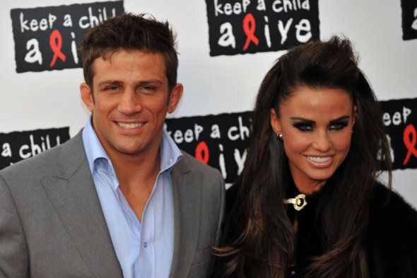 Alex Reid and Katie Price arrive at St John's Church, Westminster, for the Black Ball, in aid of Keep A Child Alive.