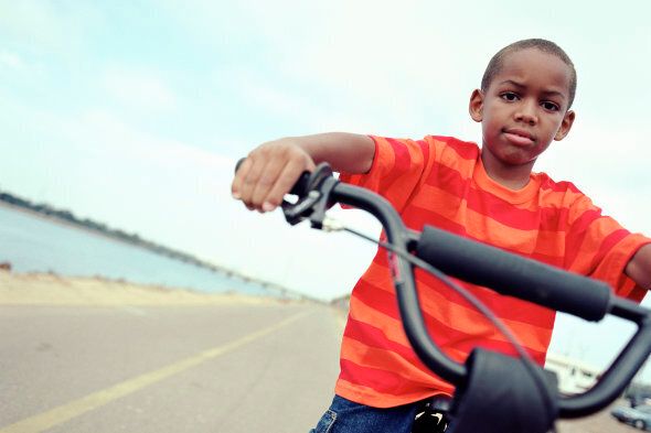 Boy on bike