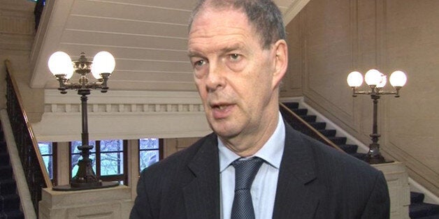 File videograbbed image dated 9/1/2013 of James Arbuthnot, the chairman of the Commons Defence Select Committee who will quit the role in May in order to prevent any perceived conflict of interest if he takes a job in the arms trade after the next general election.