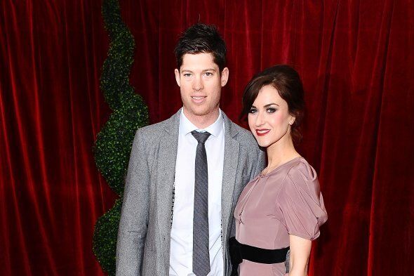 Ryan Clark and Katherine Kelly arriving for the 2012 British Soap Awards at ITV London Studios, South Bank, London.