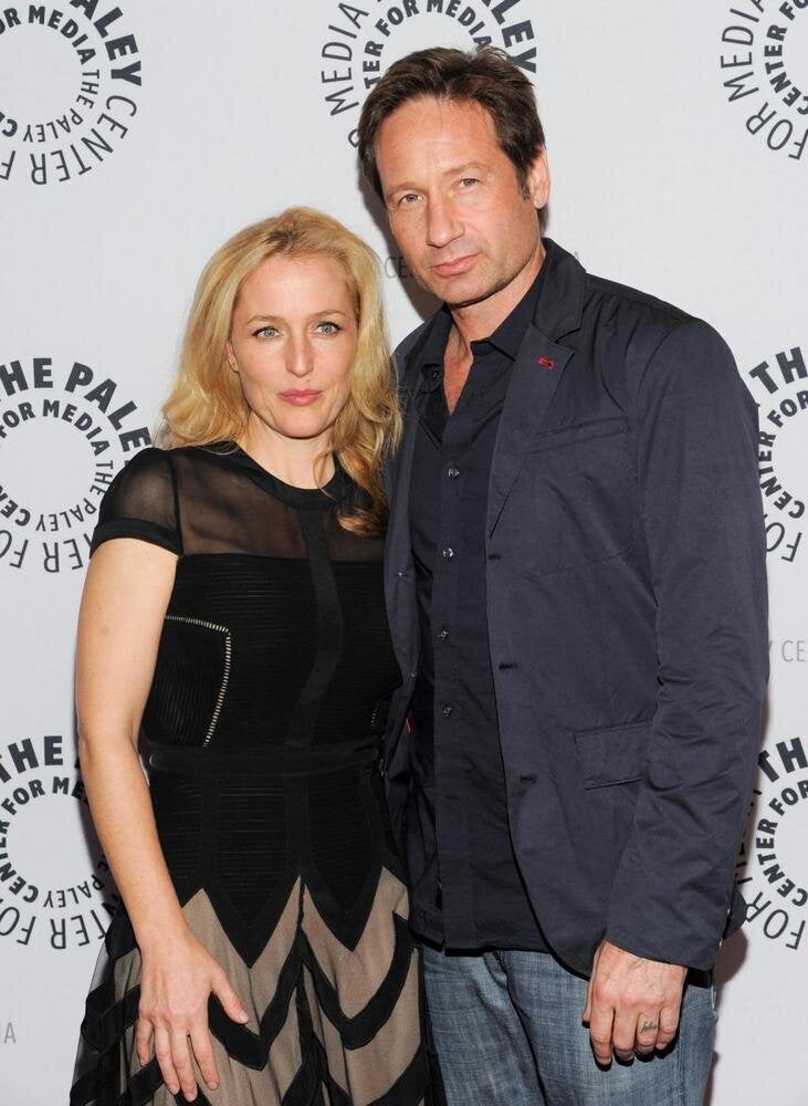 Gillian Anderson con David Duchovny