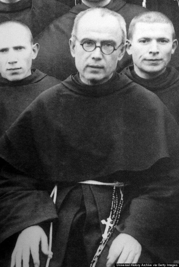 <strong>Polish priest Maximilian Kolbe in 1939, two years before he was sent to Auschwitz</strong>