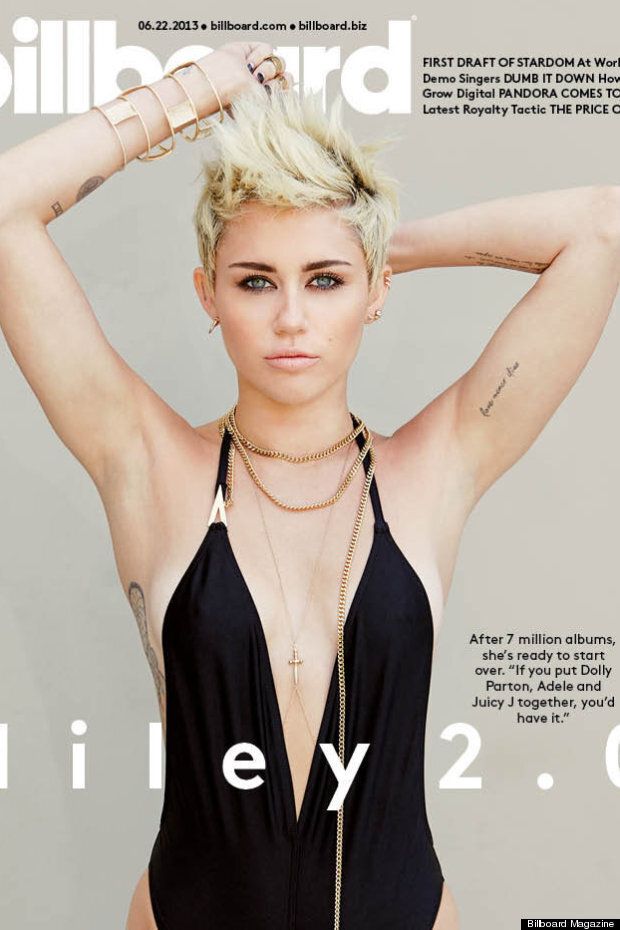 Taking The Plunge Miley Cyrus Covers Billboard Magazine In Little