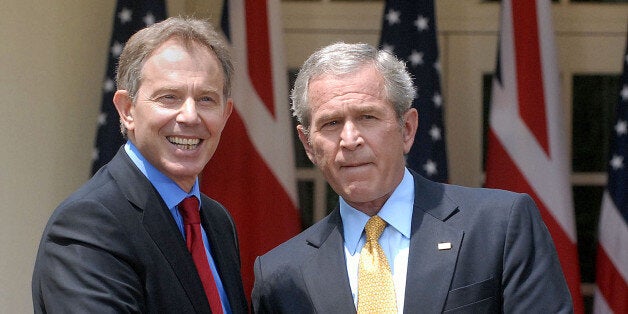 British Prime Minister Tony Blair and US President George W. Bush speak at the White House in Washington, DC, 17 May 2007 during their last joint press conference together. Britain under new leadership will remain a