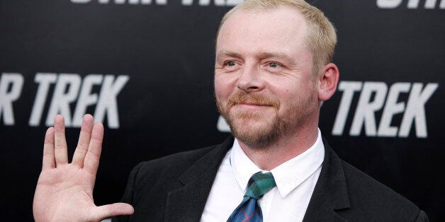 Simon Pegg arrives at the premiere of