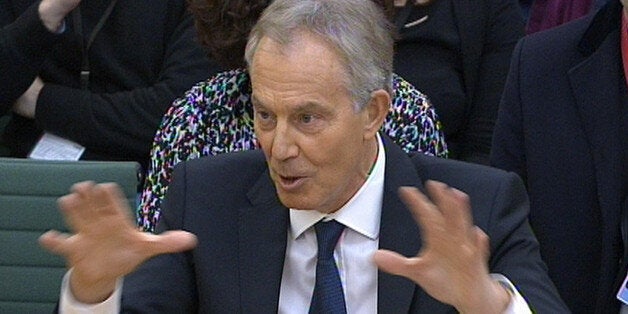 Former Prime Minister Tony Blair answers questions at the parliamentary inquiry at the House of Commons in London, into the 'on the runs' (OTRs) letters and the deal he did with Sinn Fein to secure peace in Northern Ireland.