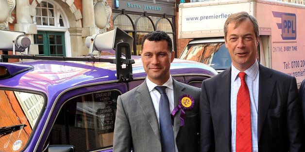 Ukip's migration spokesman Steven Woolfe with party leader Nigel Farage,