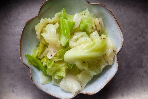 Blanched Cabbage With Butter And Caraway