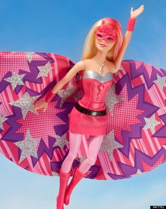 Barbie and store the superhero