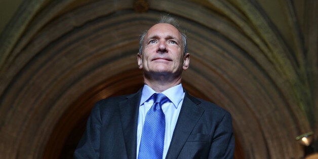 Sir Tim Berners-Lee inventor of the World Wide Web arrives at Guildhall to receive an Honorary Freedom of the City of London award on September 24, 2014 in London, England. During the ceremony involving the 125 elected Members of the City of London Corporation, Sir Tim will be invited to join the ranks of leading world figures and statesmen, such as Lord Nelson, Winston Churchill, Florence Nightingale, Princess Diana, Nelson Mandela, and most recently, Archbishop Desmond Tutu. (Photo by Peter