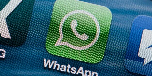 (ILLUSTRATION)An illustration dated 12 April 2013 shows the display of a smartphone with the app logo WhatsApp in Schwerin,Germany. Facebook has been losing users for a while, but services such as Snapchat, Tumblr,Twitter and Vine are becoming more popular.Photo: JENSBUETTNER