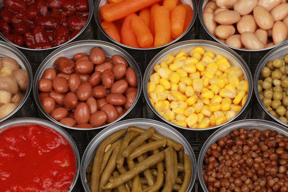 A Pantry Packed With Canned Foods