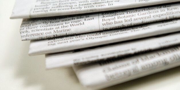A generic view of English national newspapers