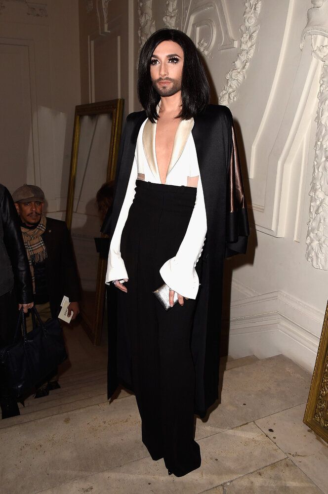 Jean Paul Gaultier : Front Row - Paris Fashion Week - Haute Couture S/S 2015