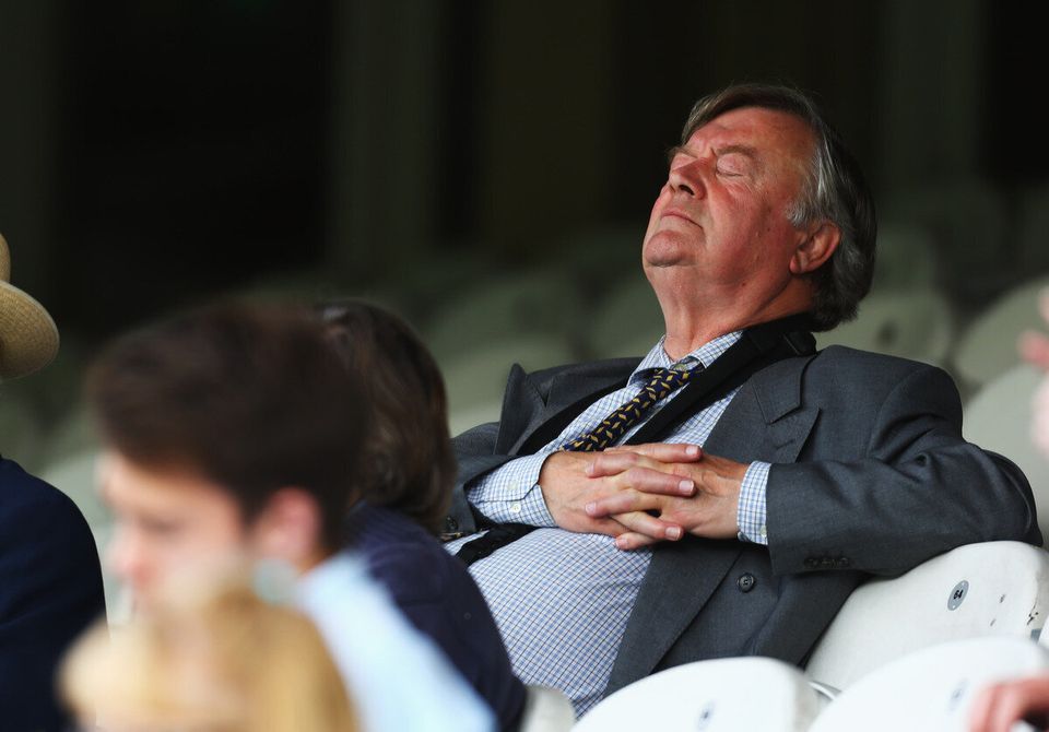 When he fell asleep at the cricket