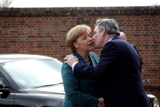 Angela Merkel and Gordon Brown