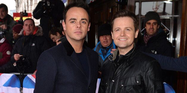 LONDON, ENGLAND - FEBRUARY 11: Anthony McPartlin and Declan Donnelly attend the London auditions for Britain's Got Talent at Dominion Theatre on February 11, 2015 in London, England. (Photo by Anthony Harvey/Getty Images)