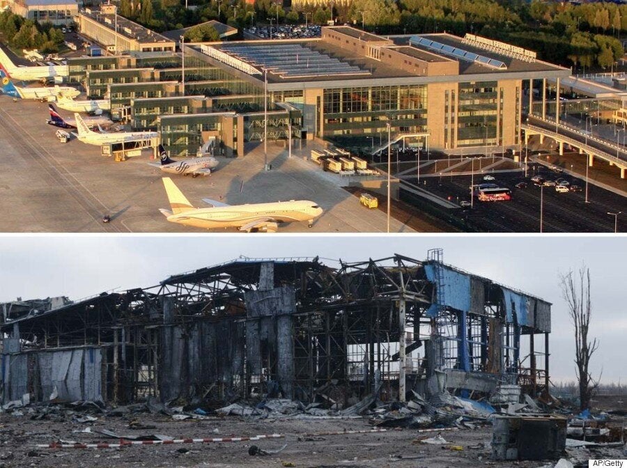 Donetsk International Airport Reduced To Twisted, Burned-Out Shell ...