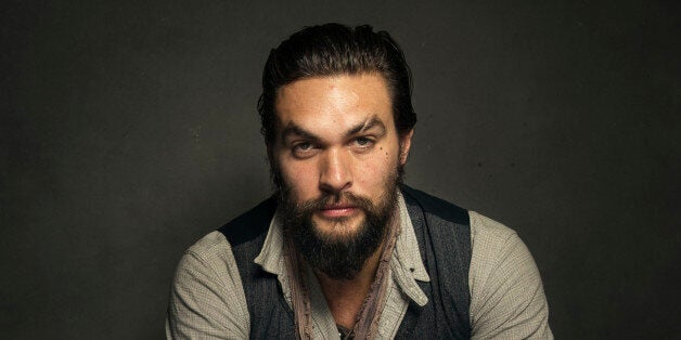 Jason Momoa poses for a portrait at The Collective and Gibson Lounge Powered by CEG, during the Sundance Film Festival, on Friday, Jan. 17, 2014 in Park City, Utah. (Photo by Victoria Will/Invision/AP)