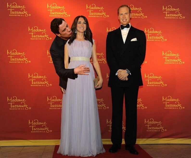 Maybe John Travolta thought he was at Madame Tussauds...