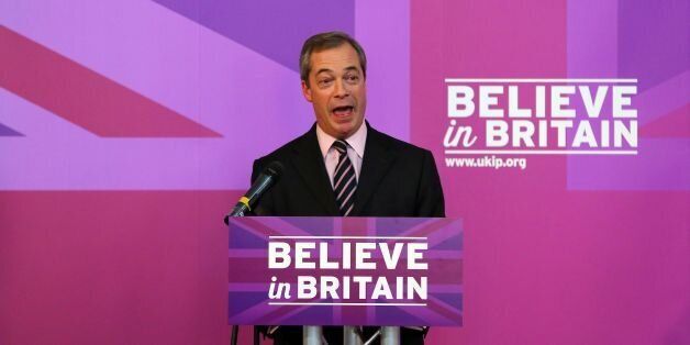 Ukip leader Nigel Farage delivers a speech at Rochester Corn Exchange in Kent, after Mr Farage insisted that the NHS will be completely free at the point of access for British citizens as he outlined Ukip's plan to invest an extra £3 billion a year in the health service.