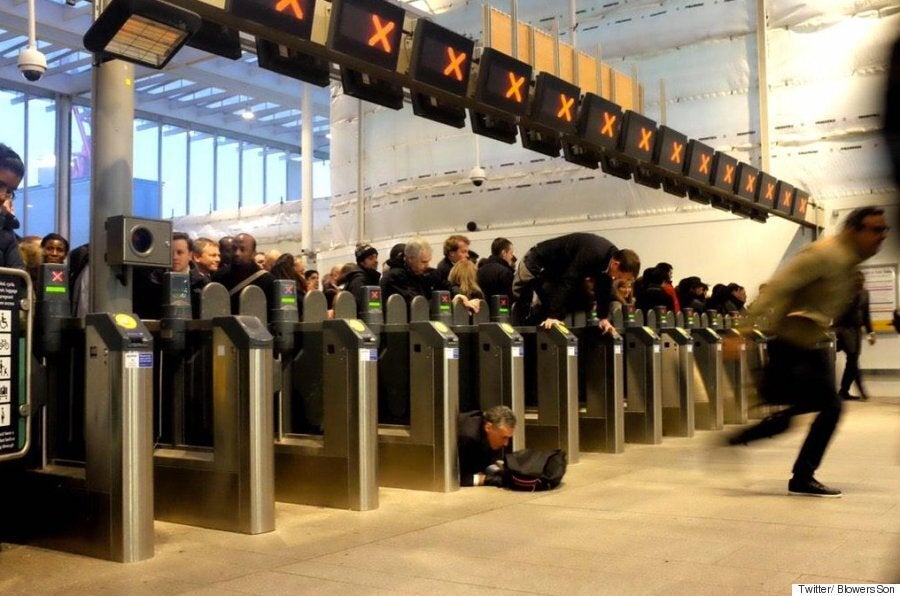 London Bridge Station Rush Hour Crush Shows Commuting At Its Absolute