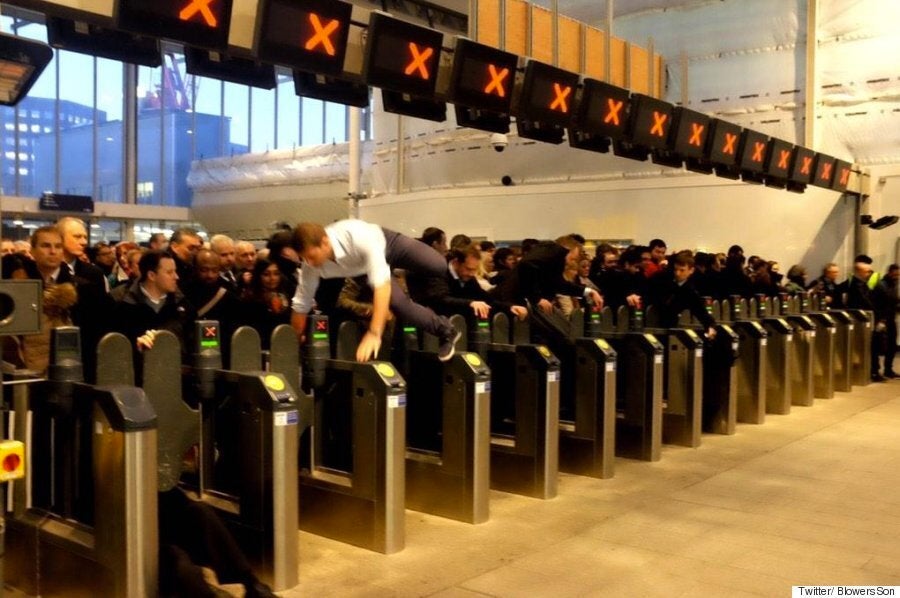 London Bridge Station Rush Hour Crush Shows Commuting At Its Absolute