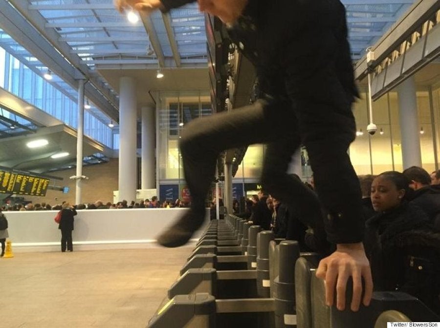 London Bridge Station Rush Hour Crush Shows Commuting At Its Absolute